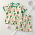 thumbnail image 5 of KYAIGUO 2PCS Baby Toddler Girls Boys Summer Cartoon Pajamas Set Short-Sleeved Casual T-Shirt and Shorts Set Cotton Loungwear Tracksuit Sets for 1-11 Years Old, 5 of 11