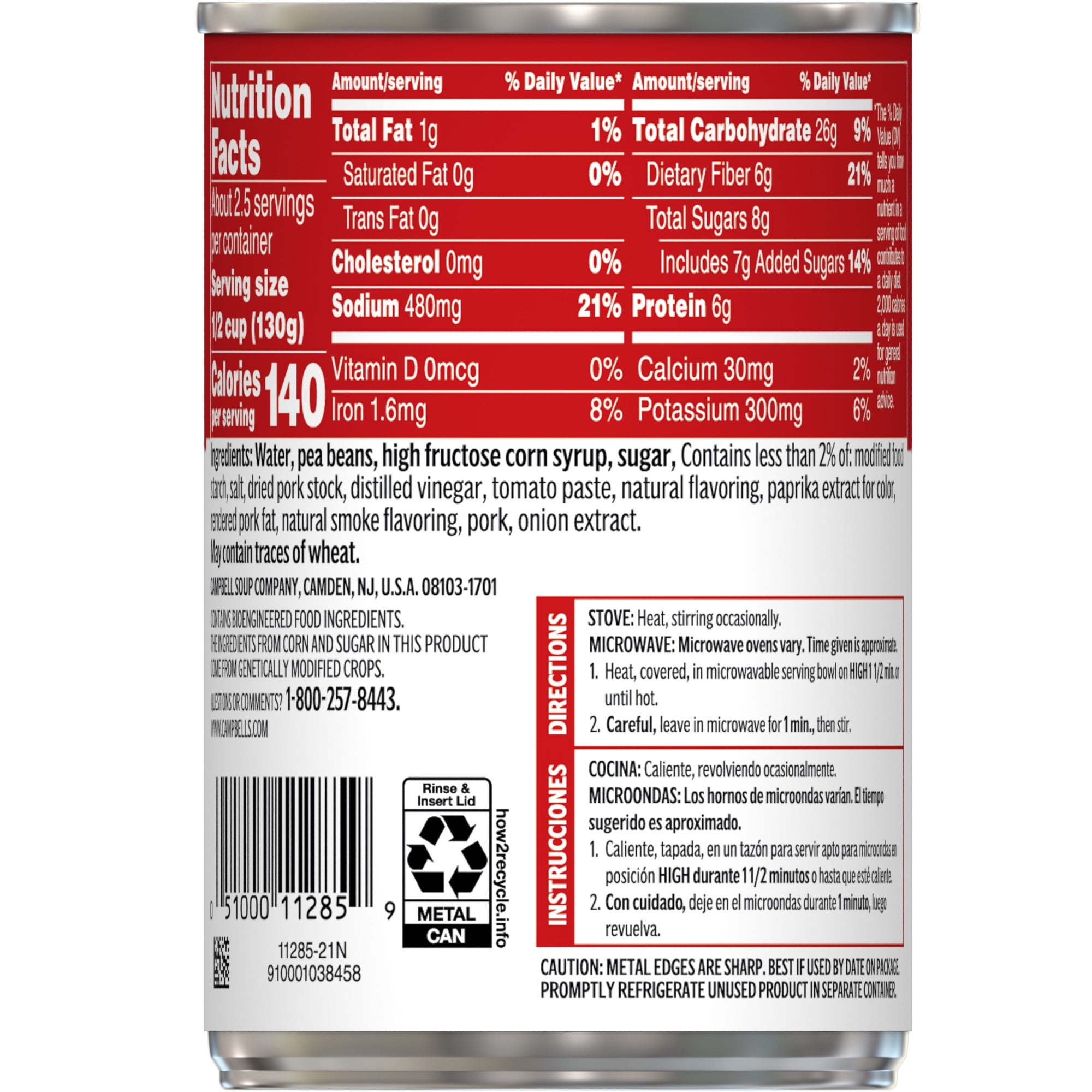 Campbell's Pork and Beans, 11 oz Can