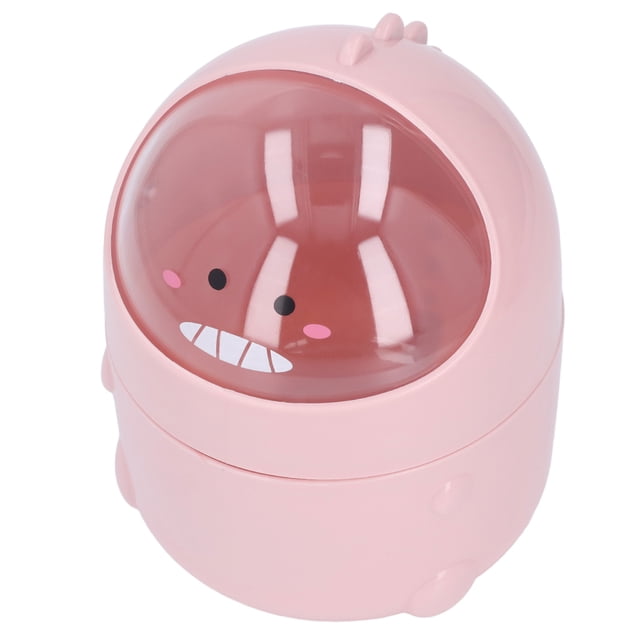 Bote de Basura para descorttritorio de Boca Grande Estilo Dinosaurio Bebé Diseño Desmontable Fondo Antideslizante Mini Bote de Basura de PlásTico Duradero para la Oficina en Casa