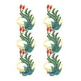 thumbnail image 1 of Miangastore 6pcs Elegant Alloy Napkin Rings Phoenix Design Party Favor Holders, 1 of 8