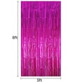 thumbnail image 3 of 2/3Pcs Foil Fringe Curtain Door Curtain Metallic Tinsel Photo Backdrop Party Wedding Decoration 3ftx8ft, 3 of 4