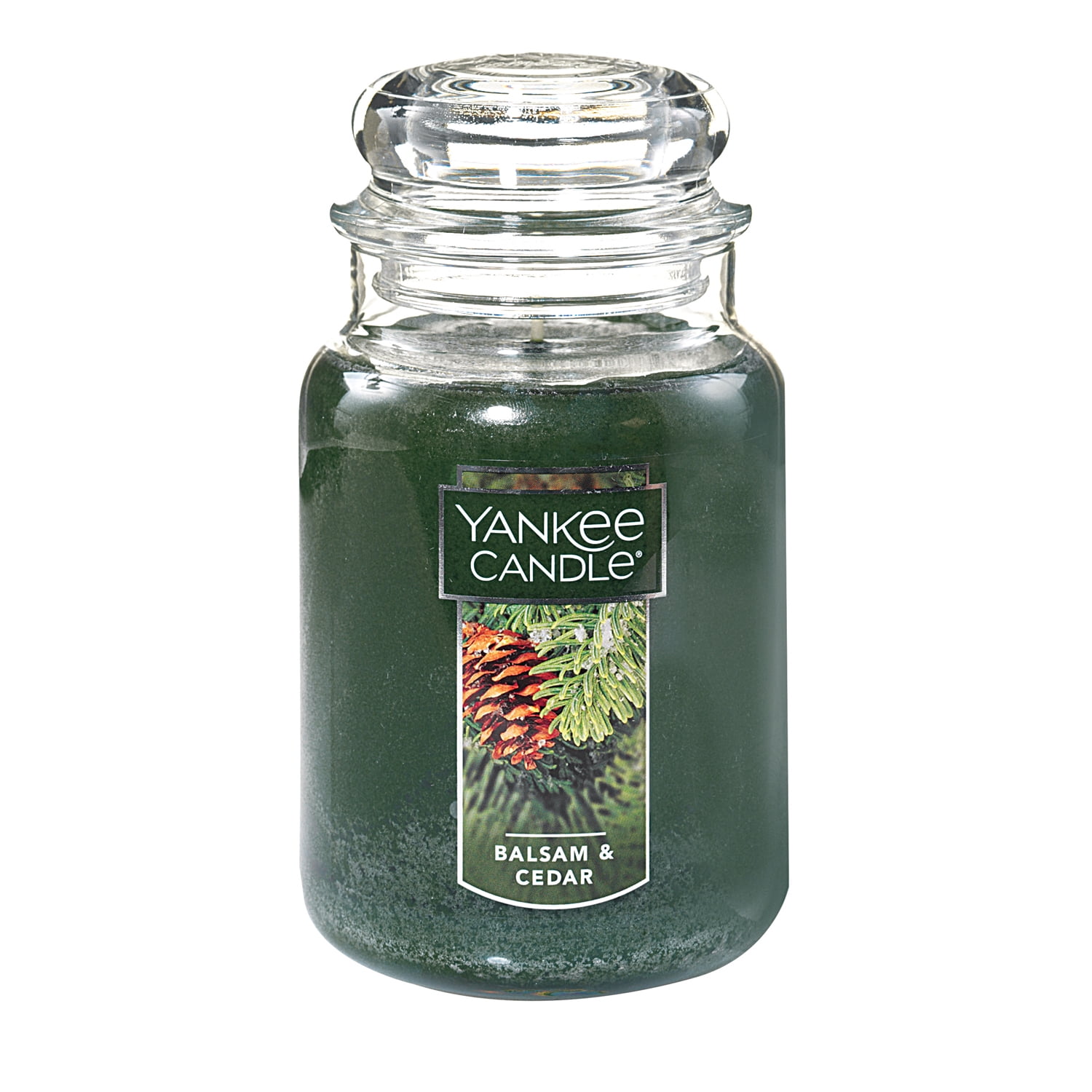 NEW Yankee Candle Balsam Cedar Candle & Snowflake Jar Sleeve Christmas Gift Set