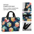 thumbnail image 4 of FORMRS 16" Laptop Bag Carrying Sleeve Case with Handle Travel Shoulder Briefcase, Blue Cubes, 4 of 8