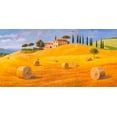 thumbnail image 2 of Galasso, Adriano 18x11 White Modern Wood Framed Museum Art Print Titled - Colline in Toscana, 2 of 4