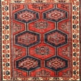thumbnail image 1 of Ahgly Company Machine Washable Indoor Square Traditional Dark Almond Brown Area Rugs, 3' Square, 1 of 7