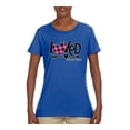 thumbnail image 2 of Wild Bobby Loved John 3:16 Inspirational/Christian Women Graphic Tee, Royal, Small, 2 of 6