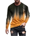 thumbnail image 2 of Tdoqot Long Sleeve Shirts for Men- Fashion Crew Neck Loose Casual T Shirts Yellow Size M, 2 of 5