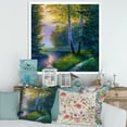 thumbnail image 3 of Designart 'Sunrise Glow Through The Birch Forest' Lake House Framed Art Print, 3 of 4