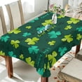 thumbnail image 3 of Coolnut 60" 60" Rectangle Tablecloth, 60"x60" St.Patrick's Day Clover Tablecloth Waterproof Anti-Shrink Soft and Wrinkle Resistant Decorative Fabric Table Cover for Outdoor Picnic/Kitchen Dining, 3 of 7