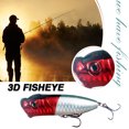 thumbnail image 2 of Pesca Topwater Popper Bait 6.5cm 11.8g Artificial Wobblers Señuelo de pesca (Plata roja) Ehuebsd Para Estrenar, 2 of 3