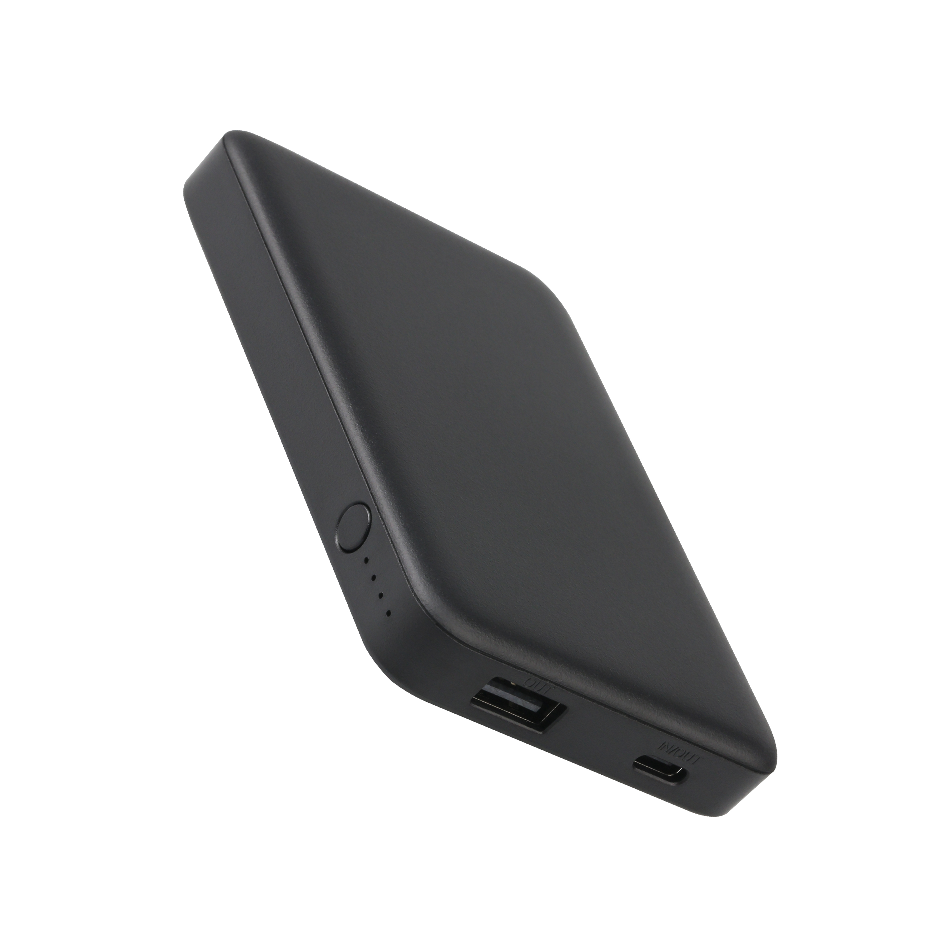 Batería portátil onn de 5000mAh con puertos USB-C y USB-A, tamaño compacto, luces indicadoras LED, negro - Compatible con iPhone, iPad, AirPods, Samsung Galaxy, Note, Pixel y más 2