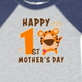 thumbnail image 4 of Inktastic Happy First Mothers Day with Tiger Boys or Girls Baby Bodysuit, 4 of 5