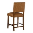 thumbnail image 3 of Linon Brook Full Back Wood Counter Stool, 24" Seat Height, Brown Finish with Caramel Fabric, 3 of 8