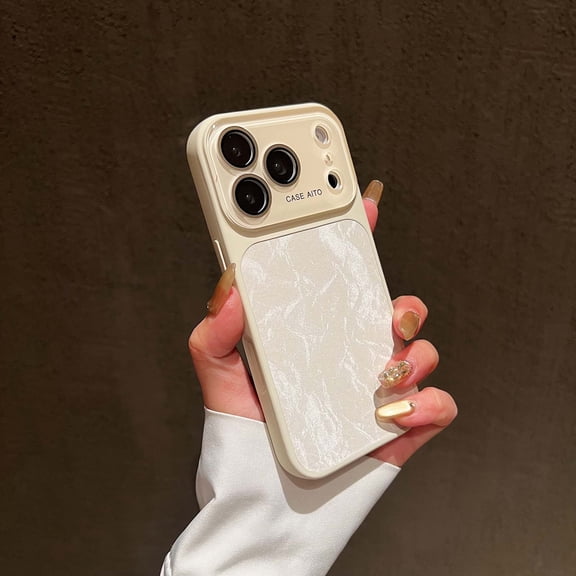 Allytechgroup for iPhone 17 Pro Max Magnetic Case With Camera Lens Cover, Support Wireless Charging Slim Lightweoght Rugged Non-Slip Anti-Fingerprint Shockproof Bumper for Women Men, White