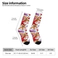 thumbnail image 5 of Yiaed Coral Reef Print Great elasticity Crew Socks Sports socks for Men and Women, 5 of 5