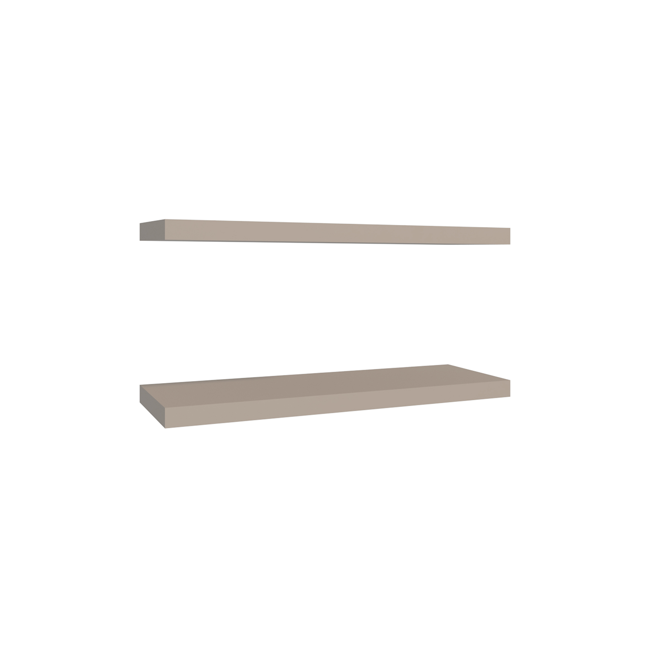 JERFIT 2-Pack Floating Shelves 31.5 Inch, Grey Wall Shelves for Bedroom, Living Room, Bathroom, Industrial Solid Wood & MDF Wall Mounted Shelves with Invisible Bracket, Easy Assembly
