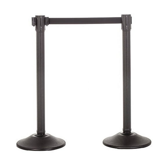 Weight Sentry PLUS Stanchion with Extended 11-Foot Retractable Belt (2-Pack)