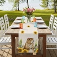 thumbnail image 4 of Table Runners 72 Inches Long Dress Scarves, Groundhog Day Farmhouse Kitchen/Dining Table Runner, Coffee Tablerunners, Sunflower Spring Floral Botanical Rustic 16x72 Inch, 4 of 9