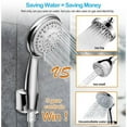 Shower Head, 5 Settings Shower Heads with Handheld, High Pressure Anti