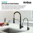 thumbnail image 3 of Purita 100% Lead-Free Kitchen Water Filter Faucet in Matte Black, 3 of 8