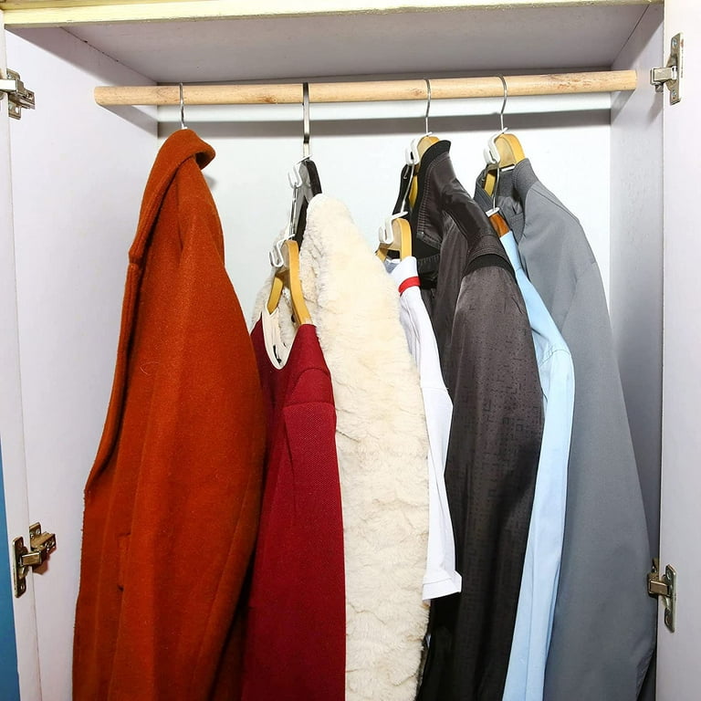 6pcs/set Clothes Hanger Connector Hooks, Wardrobe Storage Space