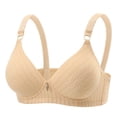 thumbnail image 2 of Hurxie Underwire Full Coverage Bra Supportive Comfortable Push Up Bra Beige,38, 2 of 7