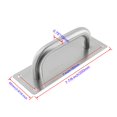 thumbnail image 2 of Tirador de puerta Rannb de acero inoxidable 20 x 6,5 cm, 2 of 8