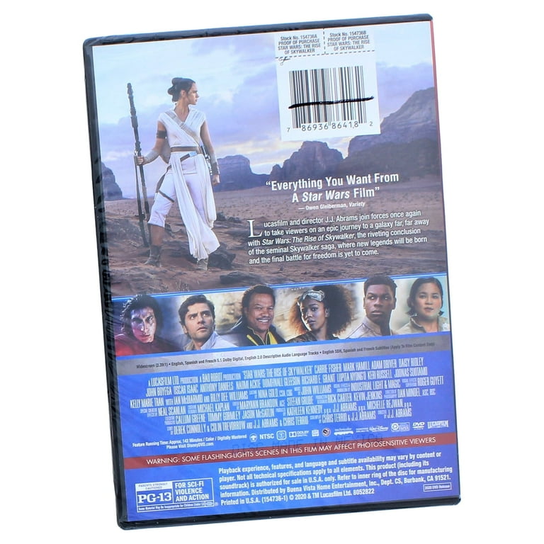 Disney's Star Wars Movie: The Rise of Skywalker, Episode IX (DVD