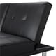 thumbnail image 5 of Modern Faux Leather Futon With Cupholders and Pillows Sofa Living Room Sofas Black Furniture Home Sofas My Lux Decor Round, 5 of 11