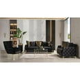 thumbnail image 2 of Lust Modern Style 3PC Living Room Set Made with Wood in Black, 2 of 20