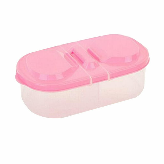 Food Storage Box Kitchen Fridge Transparent PP Double Grip box food storage box Fresh Food Storage Sealed Container, Pink