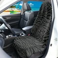 thumbnail image 2 of KUIFORTI Black Zebra Print Front Seat Towel Covers for Cars,Waterproof Seat Covers for Trucks SUV Van,Black Car Seat Towel Cover After Gym,Fashion Car Accessories for Women, 2 of 6
