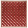 thumbnail image 2 of SAFAVIEH Outdoor LND121Q Linden Collection Red / Creme Rug, 2 of 6