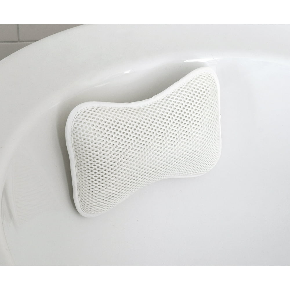 Splash Home Cozy Non Slip Bath Pillow Luxurious Cushion Spa for Bathtub