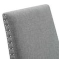 thumbnail image 3 of Modway Parcel Wood and Upholstered Fabric Dining Side Chair in Light Gray, 3 of 8