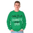 thumbnail image 5 of Christmas Come On In Chimney Open Men's Crewneck Sweatshirt Brisco Brands S, 5 of 6