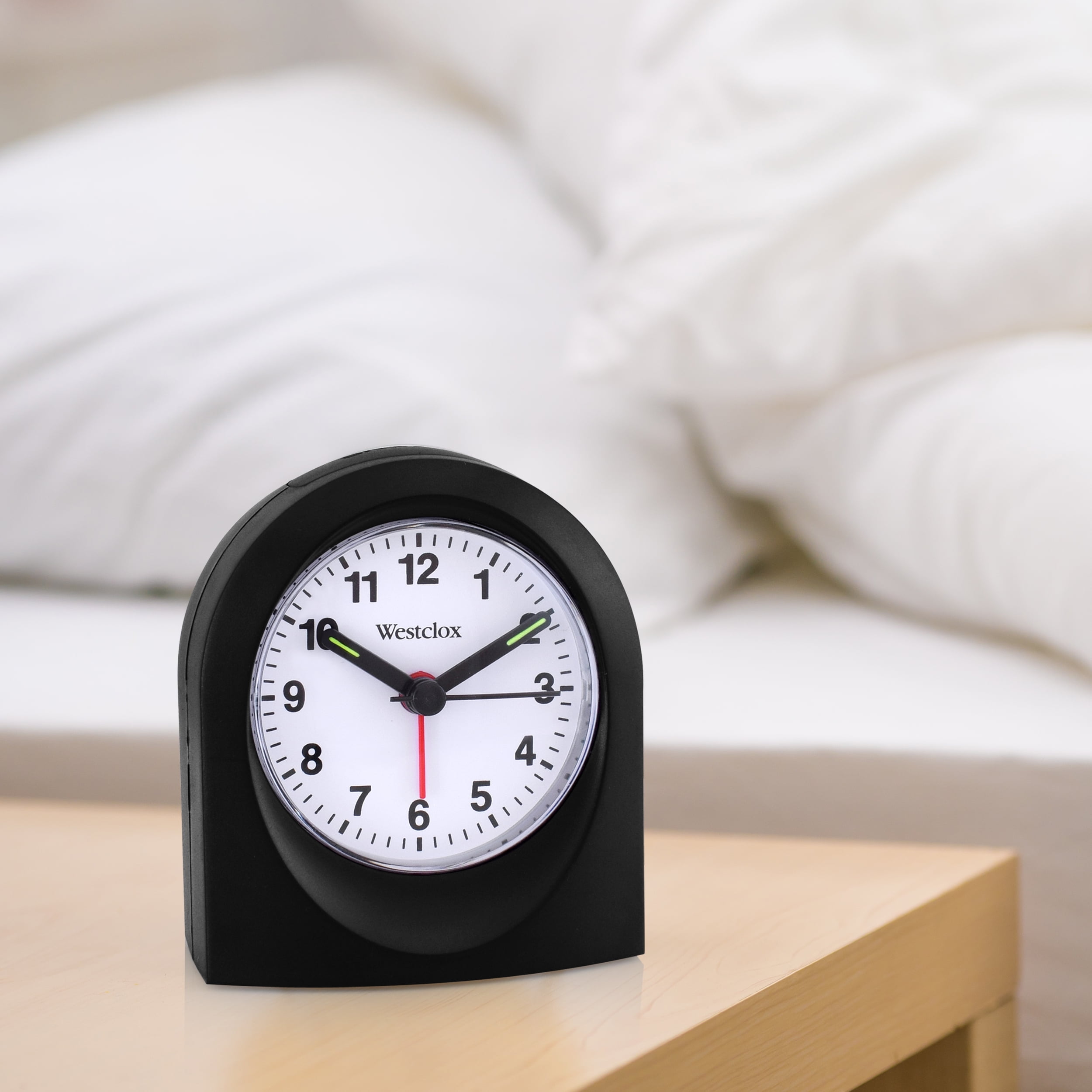 Westclox Analog QA Black Travel Alarm Clock- Model 47312
