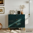 thumbnail image 3 of Boyel Living Commode 3 Tiroirs Table de Chevet Buffet Armoire de Rangement, Moderne 3 Tiroirs avec Rangement pour Salon, Vert, 3 of 10