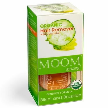 Moom - Organic Sensitive Formula Hair Remover with Cucumber for Bikini and Brazalian - 3 oz.