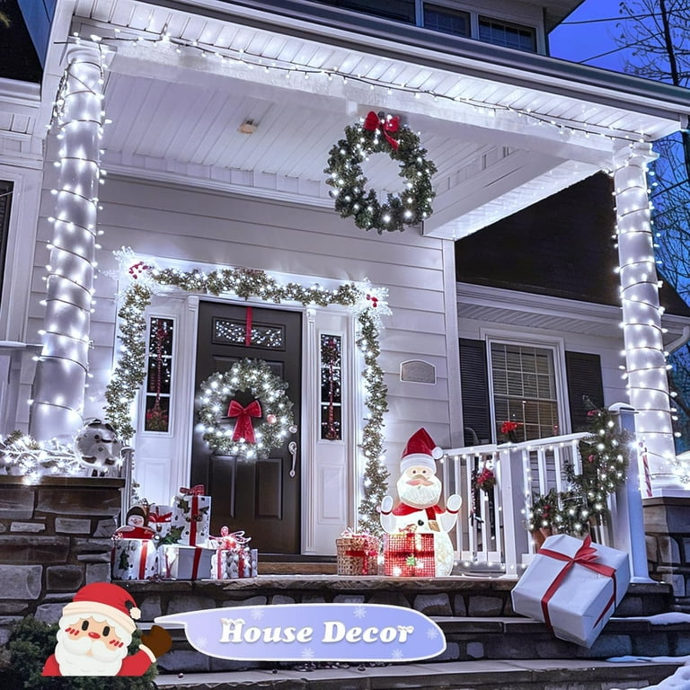 JMEXSUSS 500 LED Twinkle Strand Lights, 173ft 8 Modes, Waterproof