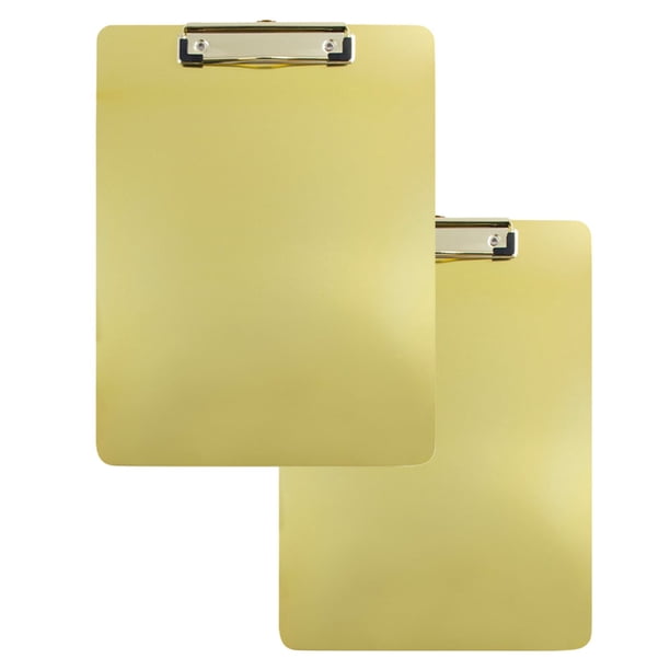 JAM Aluminum Clip Boards, Gold Clipboards, 2/Pack, 9 x 12.5 Walmart