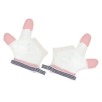 Raindrops Pink Mesh Thumb Sucking Guard for Babies, Safe and Durable with Adjustable Fit, 1 Pair