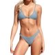 thumbnail image 1 of Bikini de Corte Alto para Mujer Conjunto de Trajes de baño de Dos Piezas con Cuello en V Profundo Azul claro G Azul claro G Xishao ropa, 1 of 2