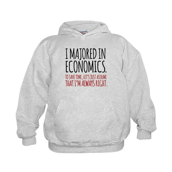 CafePress - Majored In Economic Sweatshirt - Kids Hooded Sweatshirt, Classic Hoodie
