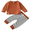thumbnail image 1 of Ensembles de Pantalons Longs Rayés en Coton pour Bébés Garçons, 1 of 5