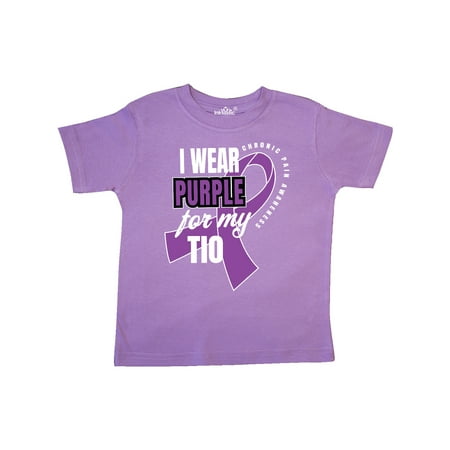 

Inktastic Chronic Pain I Wear Purple For My Tio Gift Toddler Boy or Toddler Girl T-Shirt