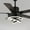 Black, variant on Oaks Aura 52 inch DIY Shape Reversible Ceiling Fan with LED Light Remote 6-Speed 3-Color Ceiling Fans