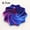 Purple Blue 8.7cm, variant on 3D Printing Expanded Sensory Fidget Star Model Visual Illusion Hexagon Whirling Spiral Ornaments Stress Relief Board Game