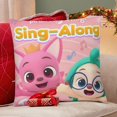 thumbnail image 4 of PINKFONG Fundas de almohada de terciopelo con tema, regalos de funda de almohada, decoración para el hogar, cojín de lanzar, regalo de cumpleaños para fans y parejas. 40cm x 40cm., 4 of 6