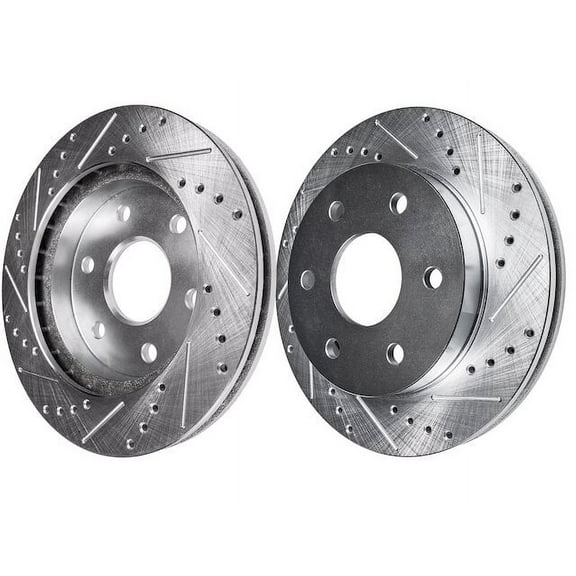 Front Brake Rotor Set - Compatible with 2003 - 2009 Toyota 4Runner 2004 2005 2006 2007 2008